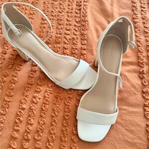 Kelly & Katie Cream Heeled Sandals
